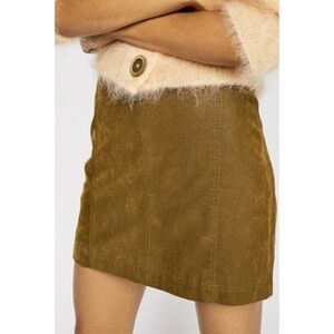 Free People Faux Leather Mini Skirt Size 2